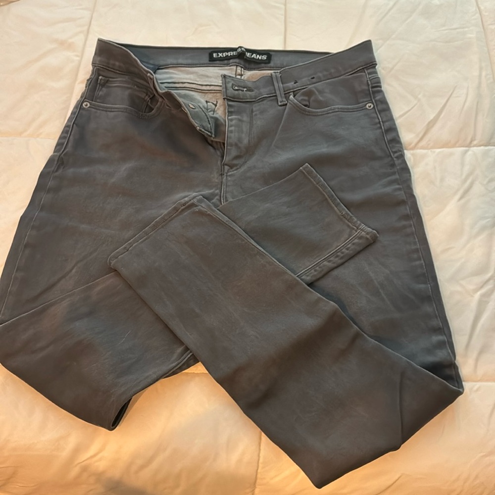 Express jeans, size 10 short gray